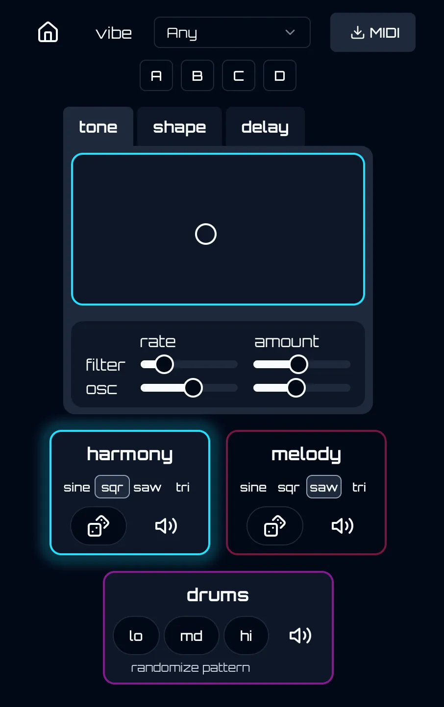 Trackstarter app UI